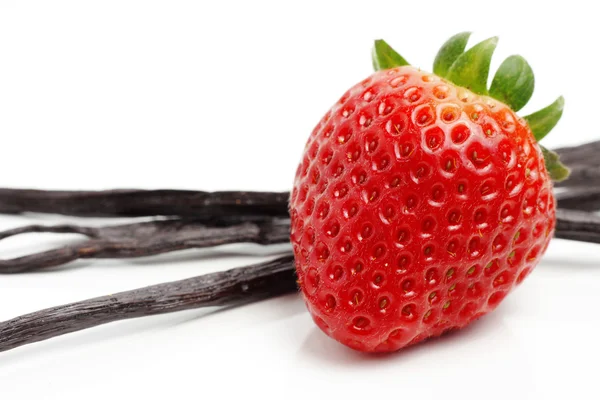 草莓和香草 — 图库照片