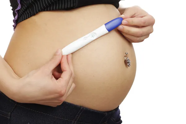 양성 임신 테스트 — 스톡 사진