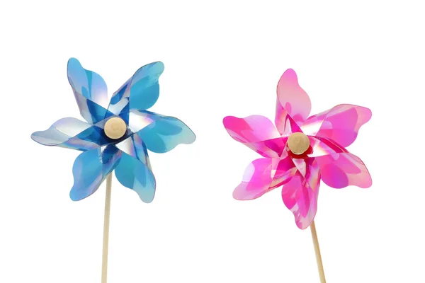 Două jucării pinwheel — Fotografie, imagine de stoc