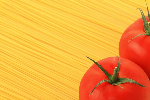 Włoski makaron i pomidorów — Zdjęcie stockowe