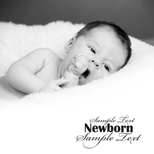 Adorable newborn baby — Stock Photo, Image