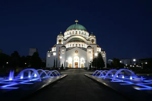 Καθεδρικός ναός του Αγίου Σάββα στο Βελιγράδι, Σερβία — Φωτογραφία Αρχείου