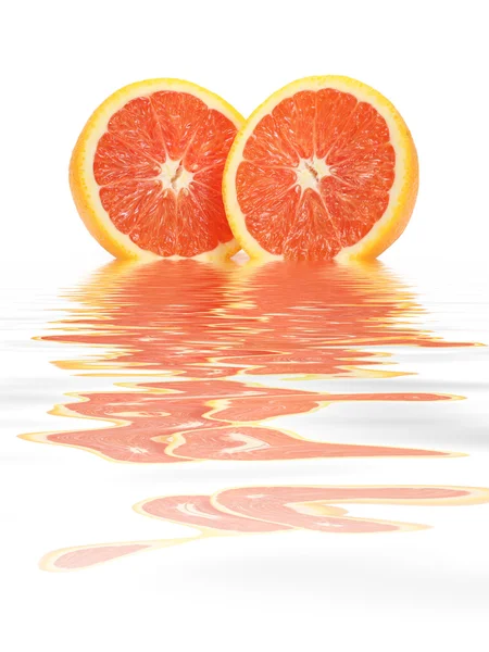 Duas metades de laranja — Fotografia de Stock