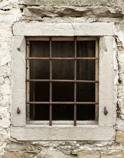 stock image Old window with bars