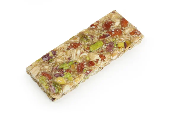 stock image Energy bar with honey, nuts and cereals