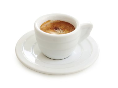 Beyaz fincan espresso