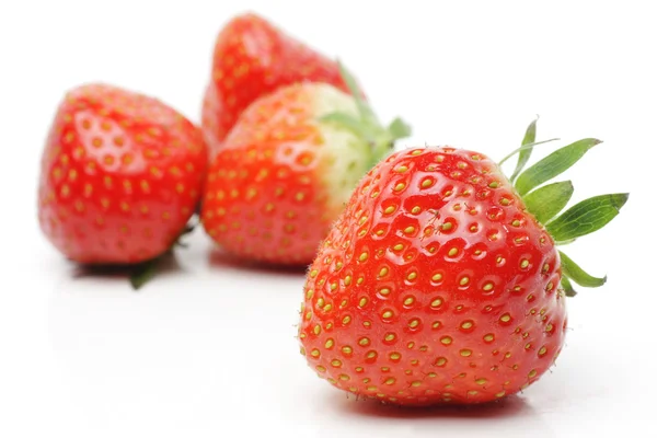 Røde jordbær, friske - Stock-foto