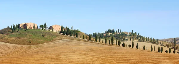 Panorama över Toscana landskap — Stockfoto