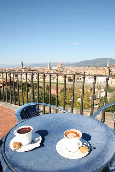 Przerwa na kawę we Florencji — Zdjęcie stockowe