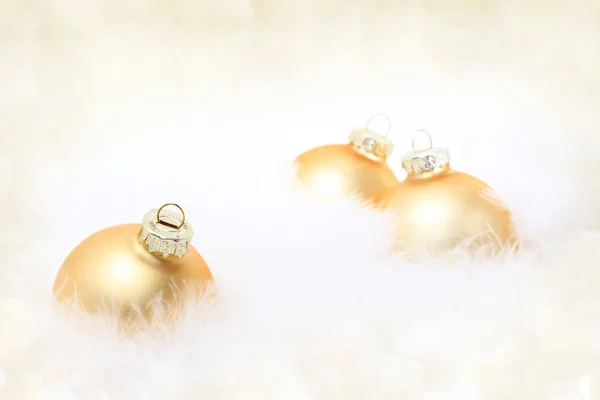 Altın Noel süslemesi — Stok fotoğraf