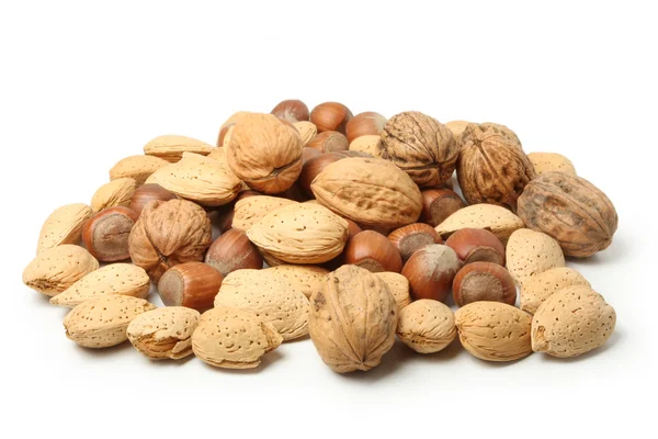 Nuts in nutshells — Stock Photo, Image
