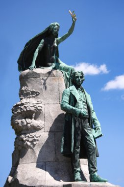 Preseren's statue clipart