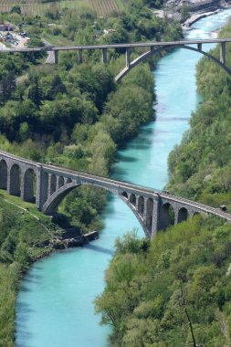 Soča river in Slovenia clipart