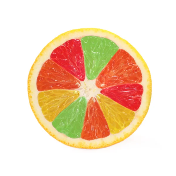 Citrus jigsaw — Stock Photo, Image