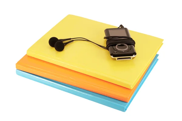 Odtwarzacz MP3 i notebooków — Zdjęcie stockowe