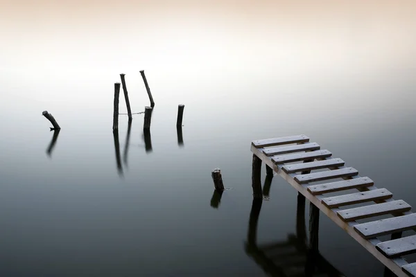 Stock image Small pier and wooden docks