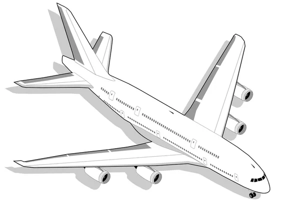Izometrik aiplane jet — Stok Vektör