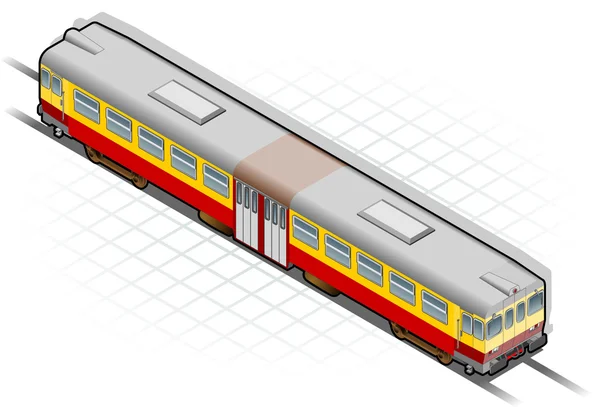 Isometrische trein — Stockvector