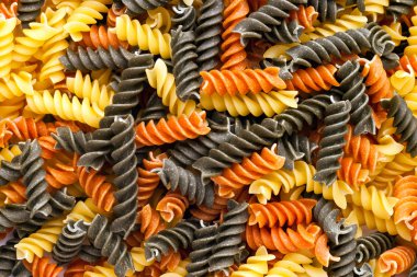 Multicolored Curly Pasta Endless clipart