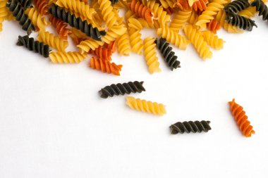 Multicolored Curly Pasta Spill clipart