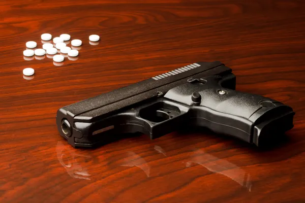 Pílulas de pistola — Fotografia de Stock