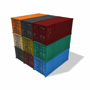 Shipping container clipart