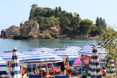 Isola Bella, Taormina, Sicily clipart