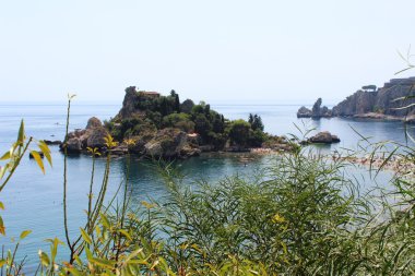 Isola Bella, Taormina, Sicily clipart
