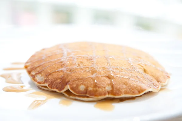Delicious warm pancakes — Stock Photo, Image