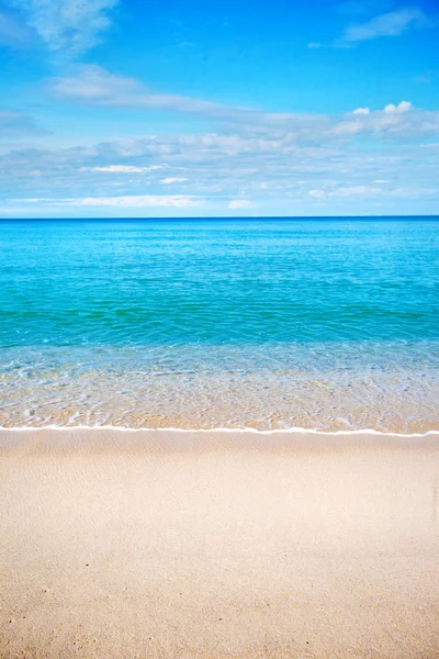 Bella spiaggia con acque cristalline blu del mare delle Andamane — Foto Stock