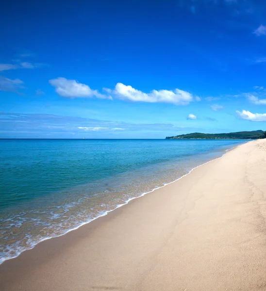 Bella spiaggia con acque cristalline blu del mare delle Andamane — Foto Stock