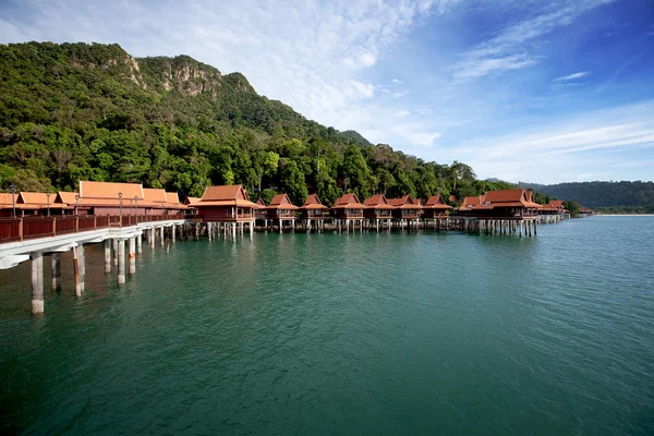 Beautiful holiday resort on a tropical island. — Stock Photo, Image
