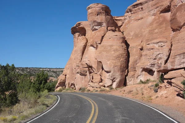 Saddle Horn y Picnic Área Road —  Fotos de Stock