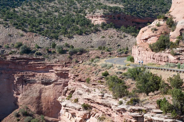 Colorado Ulusal Anıt Rimrock sürücü — Stok fotoğraf
