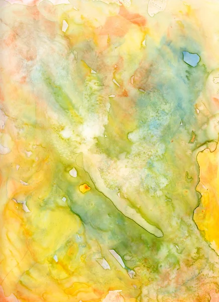 Multicolore bagnato acquerello sfondo — Foto Stock