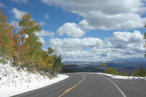 Highway 65 over the Grand Mesa — Stock Photo, Image