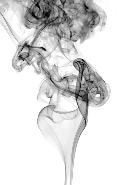 Абстрактный дым изолирован на белом — стоковое фото