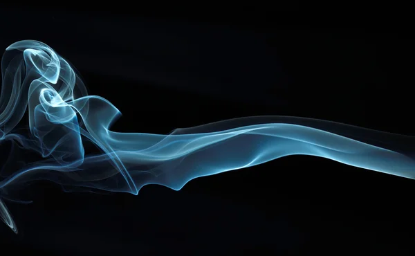 Abstrakt rök isolerad på svart — Stockfoto