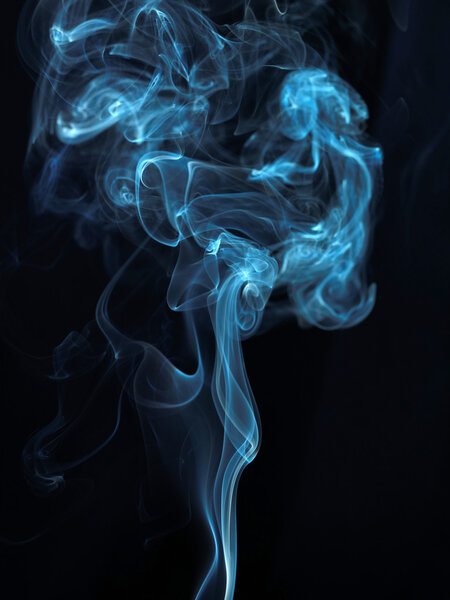 Smoke series 54: Abstract isolated on black