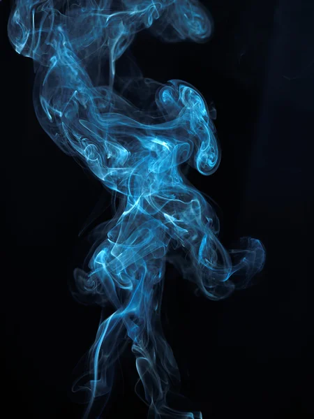 Abstract smoke isolated on black — Stock Photo, Image