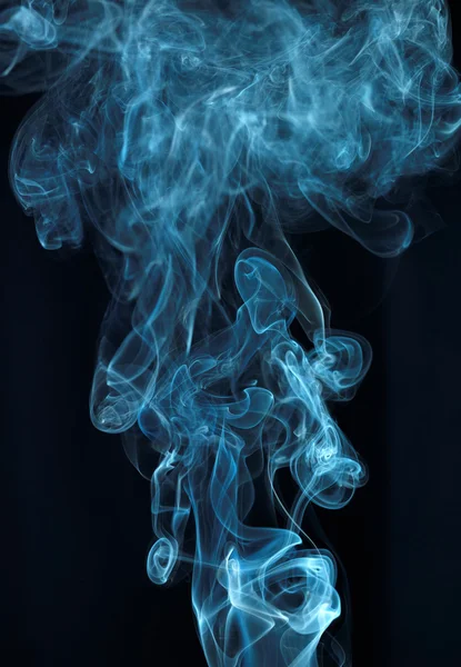黒煙に隔離された抽象煙 — ストック写真