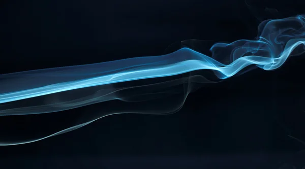 Fumaça abstrata isolada em preto — Fotografia de Stock