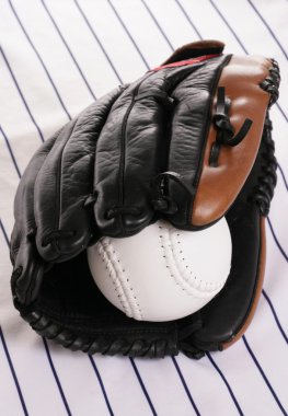 Glove and softball clipart