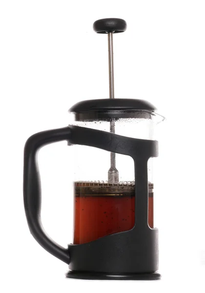 Coffee in french press — Stock Photo, Image