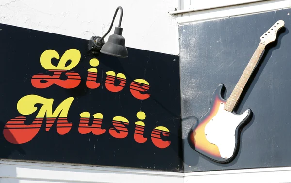 Live music sign — Stock Photo, Image