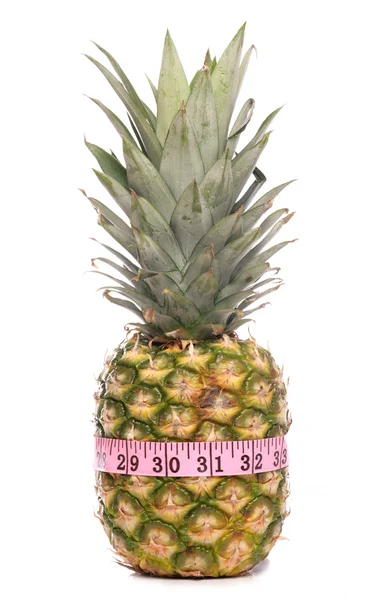 stock image Pineapple with tape measure