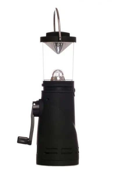 Wind up camping travel lantern light — Stock Photo, Image
