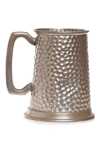 Oude zilveren Bierpul — Stockfoto