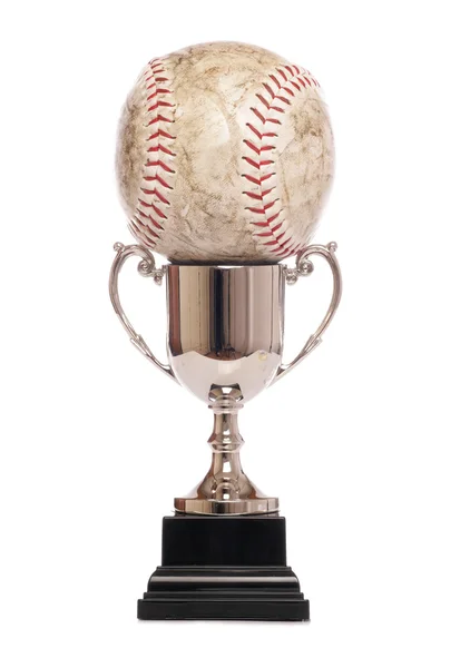 Trófea és softball — Stock Fotó