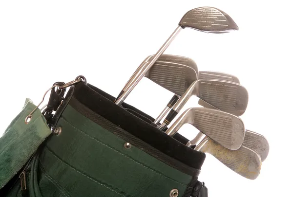 Conjunto de tacos de golfe usados — Fotografia de Stock
